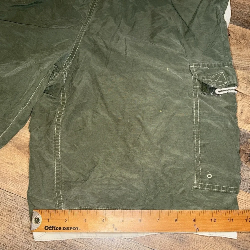 Vintage Y2K Abercrombie & Fitch Swim Trunks Cargo Board Shorts 2000s Size 36